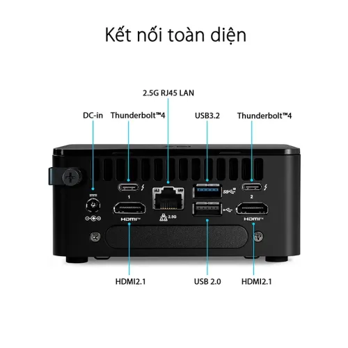 Máy tính Mini PC Asus NUC 13 Pro Tall RNUC13ANHH500000I Core i5-13420H | 16GB RAM | SSD 512GB New 100% Fullbox